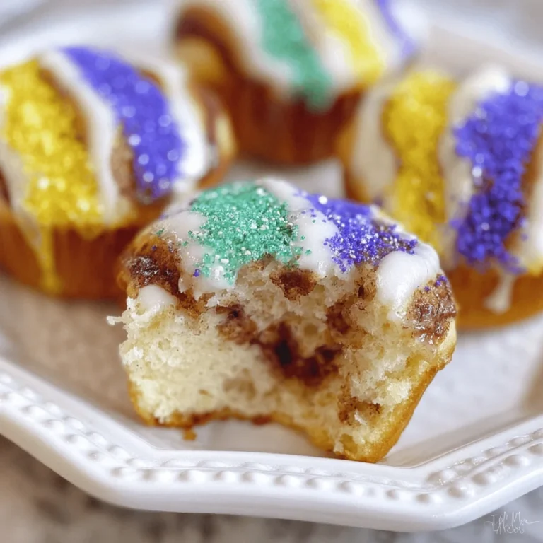 Easy Mini King Cake Recipe with Crescent Rolls Recipe