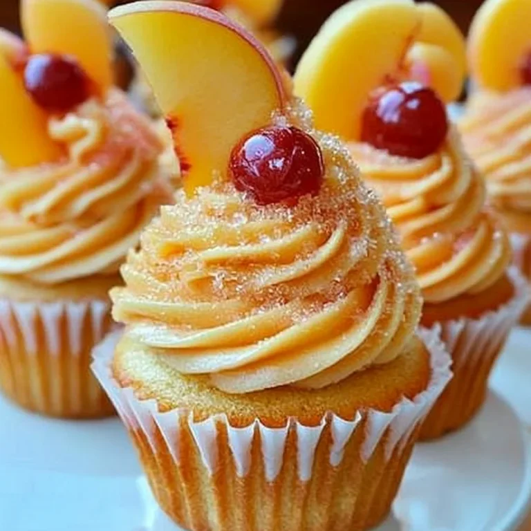 Peach Bellini Cupcakes Recipe