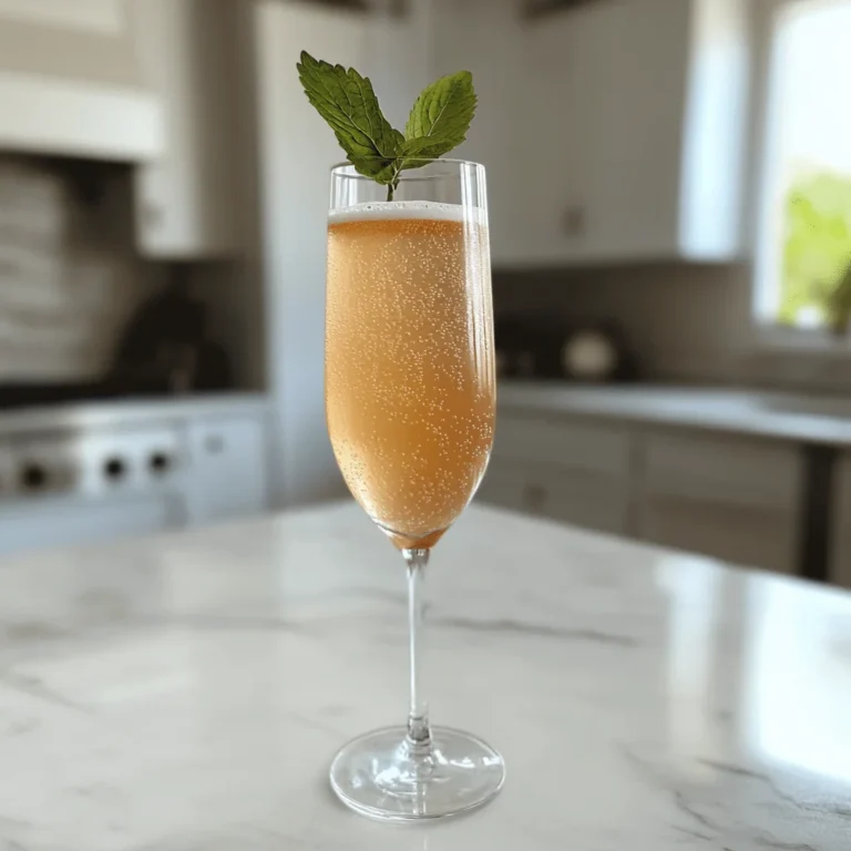 Peach Bellini Mocktail Recipe Easy