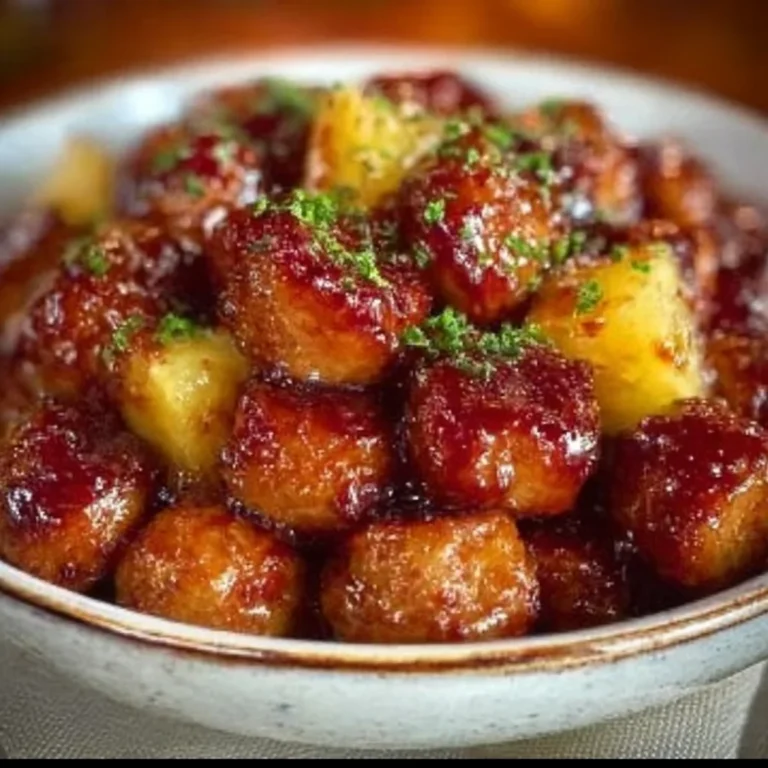Pineapple Brown Sugar Mississippi Lil’ Smokies Bites Recipe