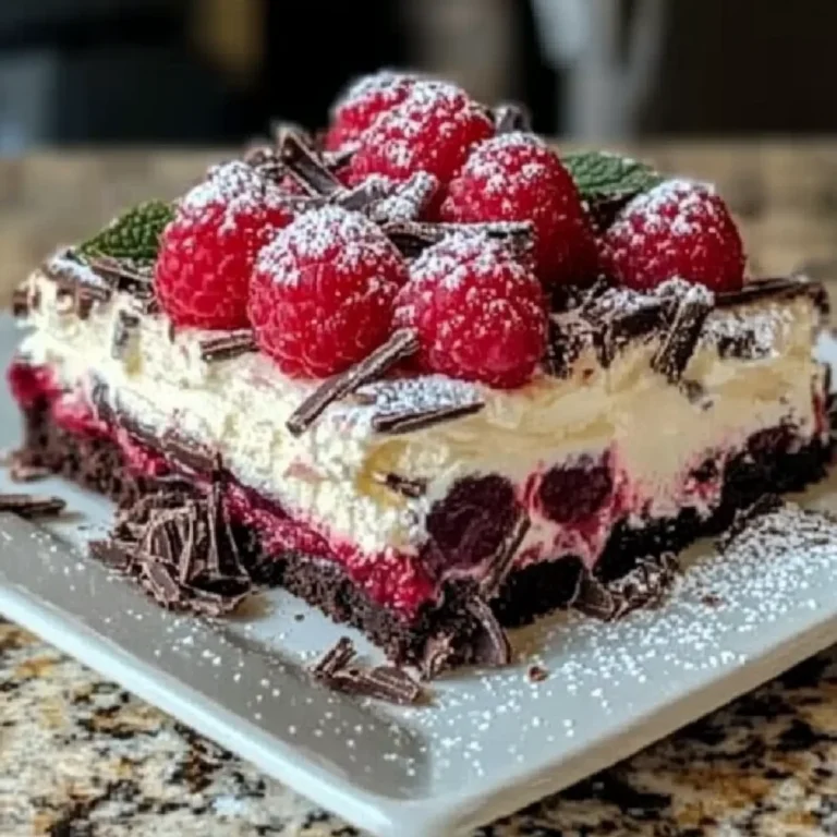 Raspberry Chocolate Lasagna Recipe