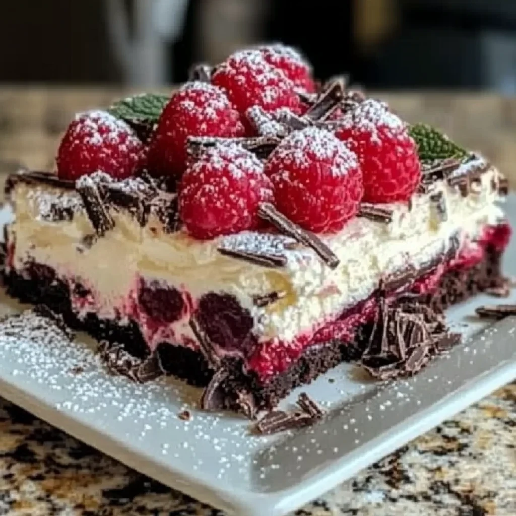 Raspberry Chocolate Lasagna Dessert image-3
