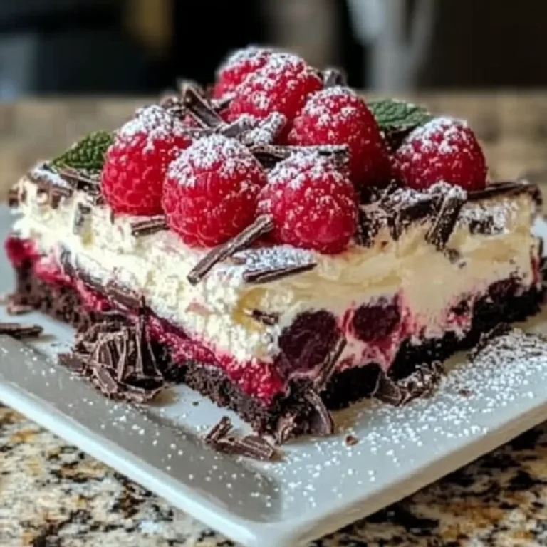 Raspberry Chocolate Lasagna Recipe