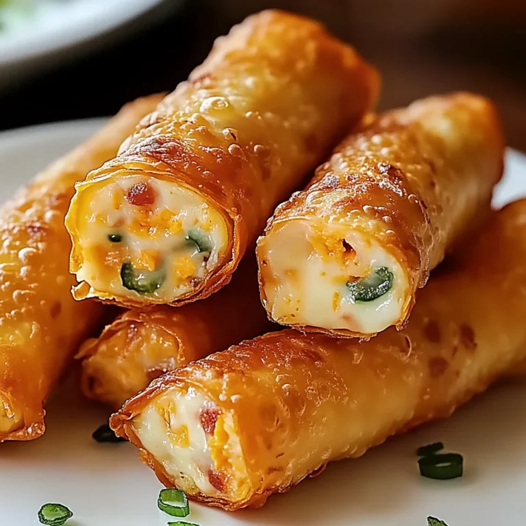 Mini Jalapeño Popper Egg Rolls Recipe