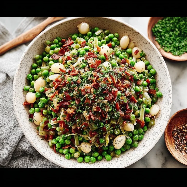 Thanksgiving Peas With Pear and Pancetta Recipe