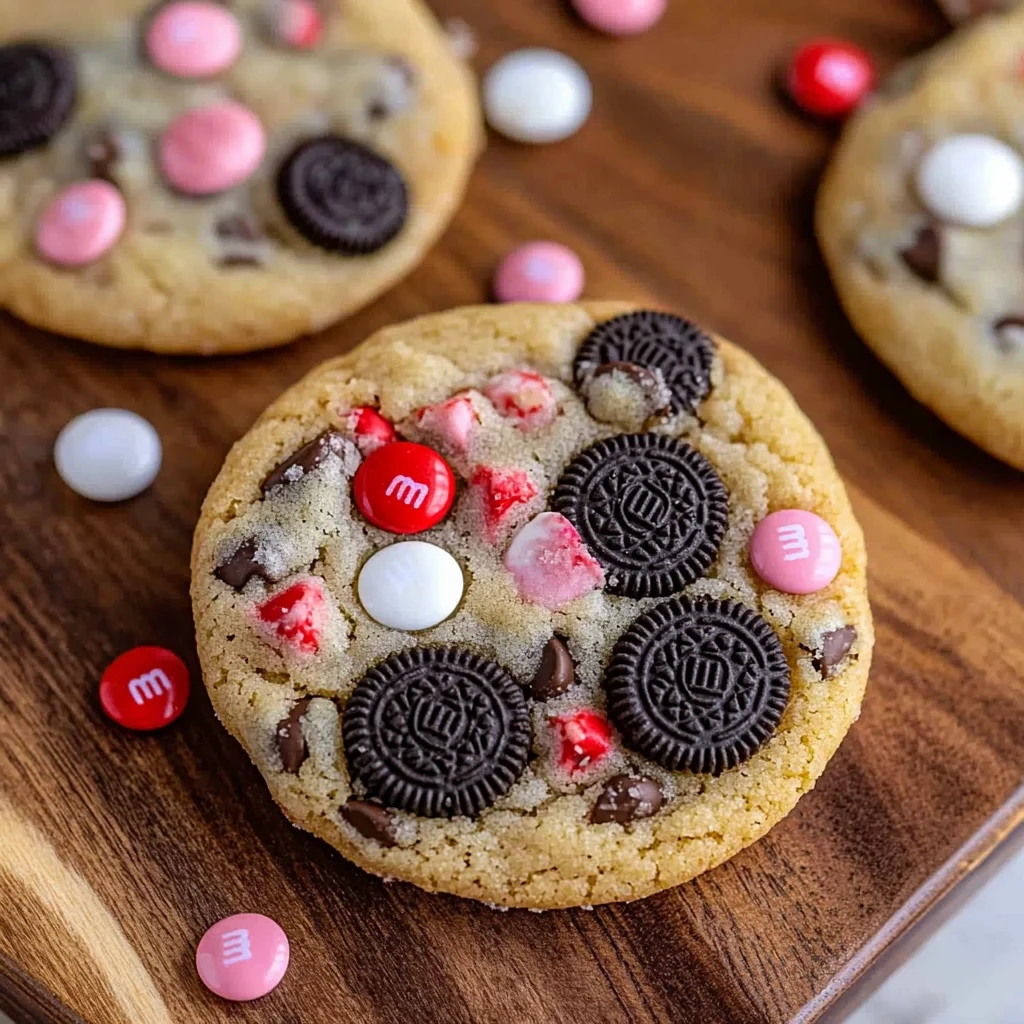 These Valentine’s Day Oreo M&M Cookies Are Soft, Chewy, and Impossible to Resist image-3