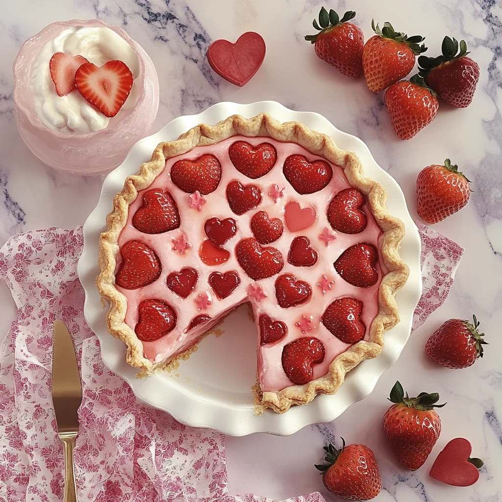 Valentine s Day Strawberry Pie or Valentine s Day Strawberry Pie - Paint Me Pink image-3