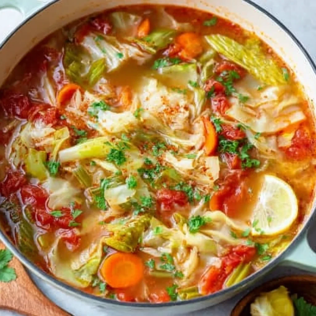Vegetable Cabbage Soup Vegan Healthy The Simple Veganista or Vegetable Cabbage Soup Full of fresh veggies a whole head of cabbage and flavorful herbs this vegan cabbage soup recipe is a naturally healthy meal packed with flavor image-3