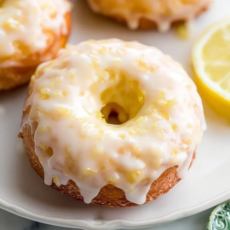 Baked Lemon Donuts with Lemon Glaze Recipe