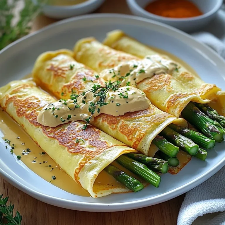Savory Asparagus Crepes Recipe