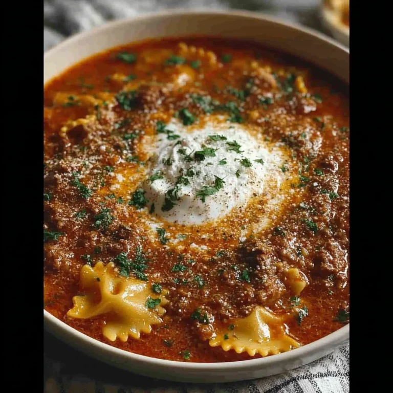 Mouthwatering One Pot Lasagna Soup Recipe