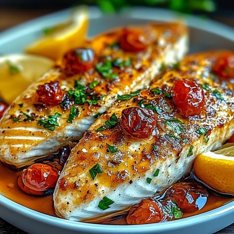 The Best Mediterranean Baked Fish! Easy Recipe