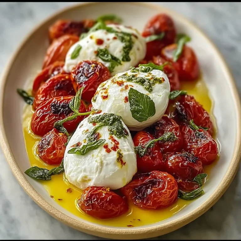 Juicy Roasted Tomatoes with Burrata Recipe