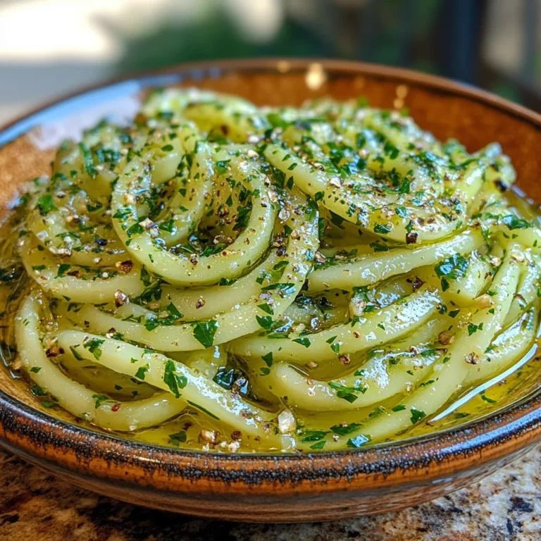 Garlic-Infused Zoodles with Olive Oil Recipe