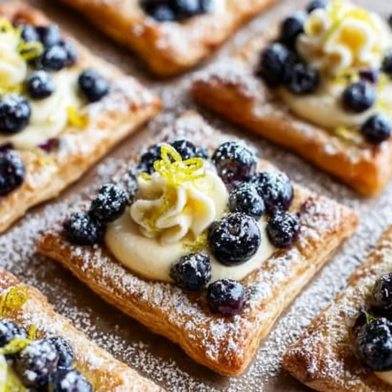 Blueberry Lemon Cream Pastries Recipe