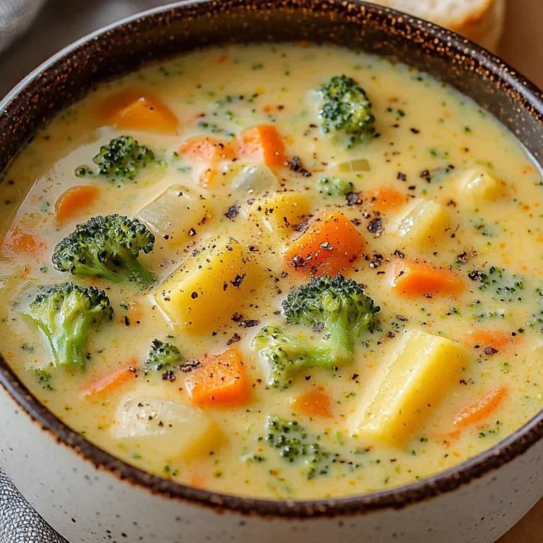 Creamy Vegetable Cheddar Soup Recipe