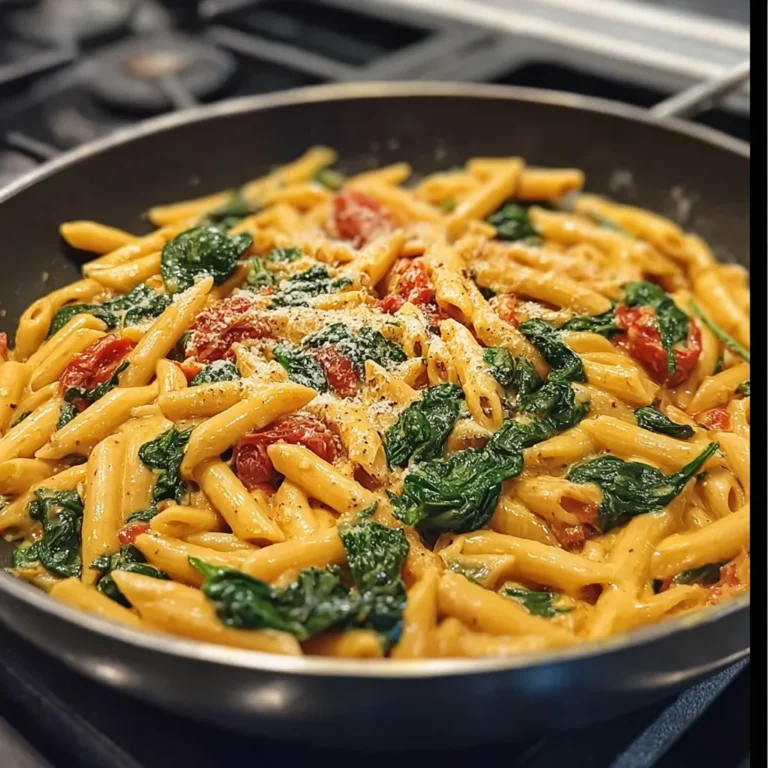 One-Pot Spinach Tomato Pasta Recipe