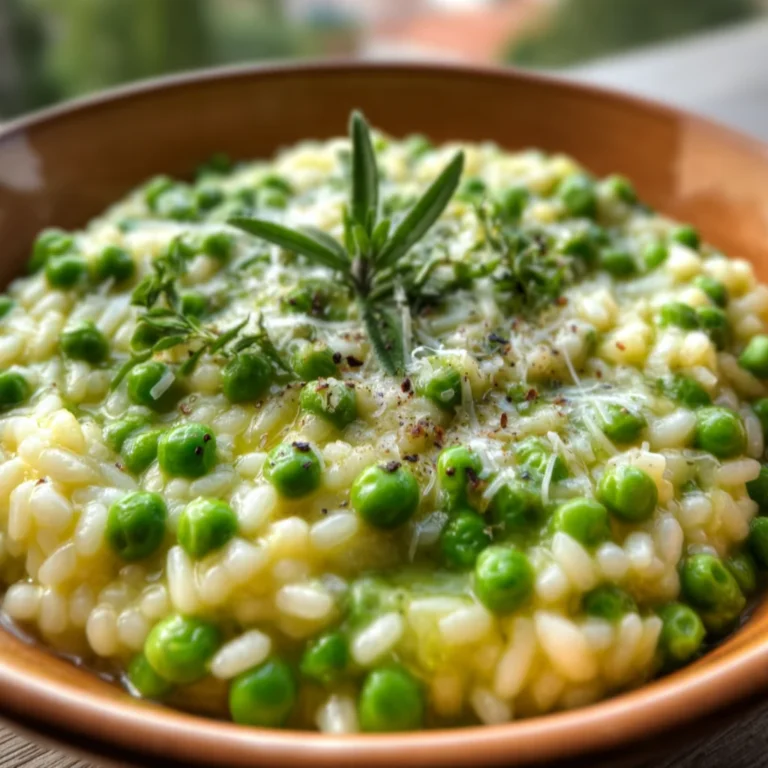 Fresh Pea Risotto Recipe
