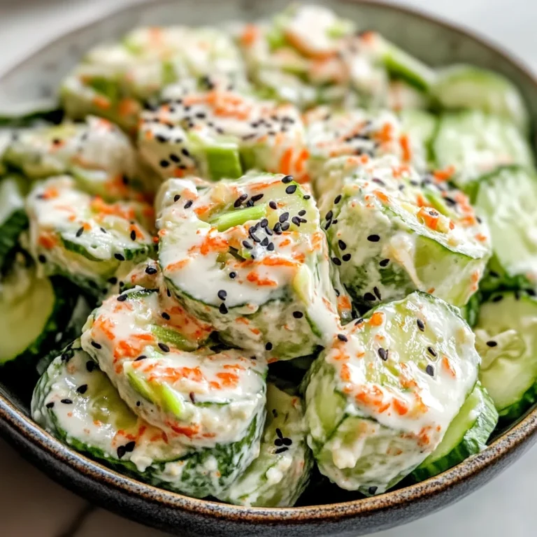 Easy California Roll Cucumber Salad Recipe
