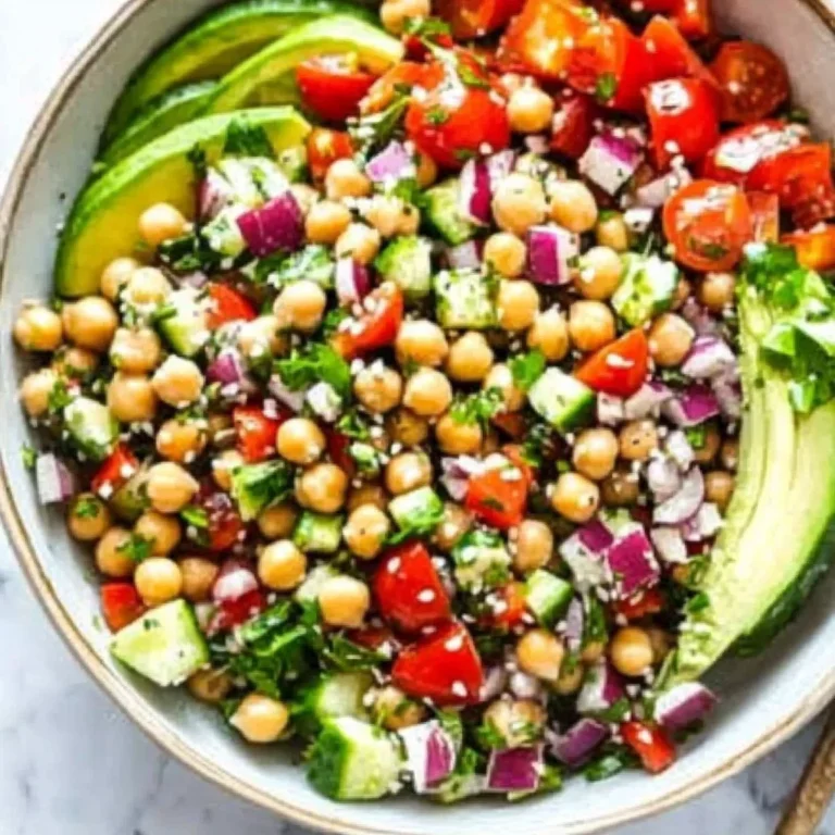 10-Minute Mediterranean Chickpea Salad Recipe