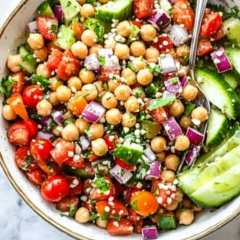 10-Minute Mediterranean Chickpea Salad Recipe