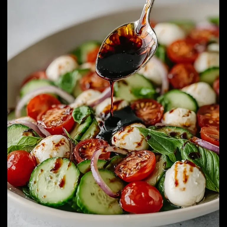 Fresh Cucumber Caprese Salad Recipe