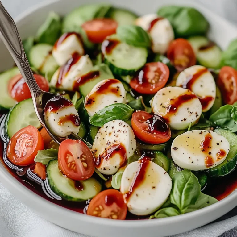 Fresh Cucumber Caprese Salad Recipe