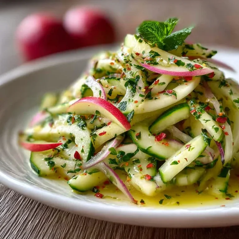 Cucumber Apple Salad Recipe – Crisp, Tangy & Refreshing