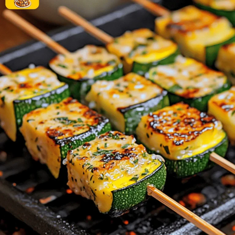 Garlic Butter Zucchini Skewers Recipe