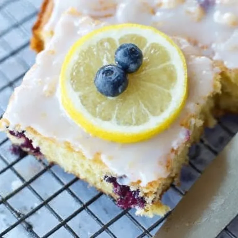 Lemon Blueberry Sheet Cake Recipe