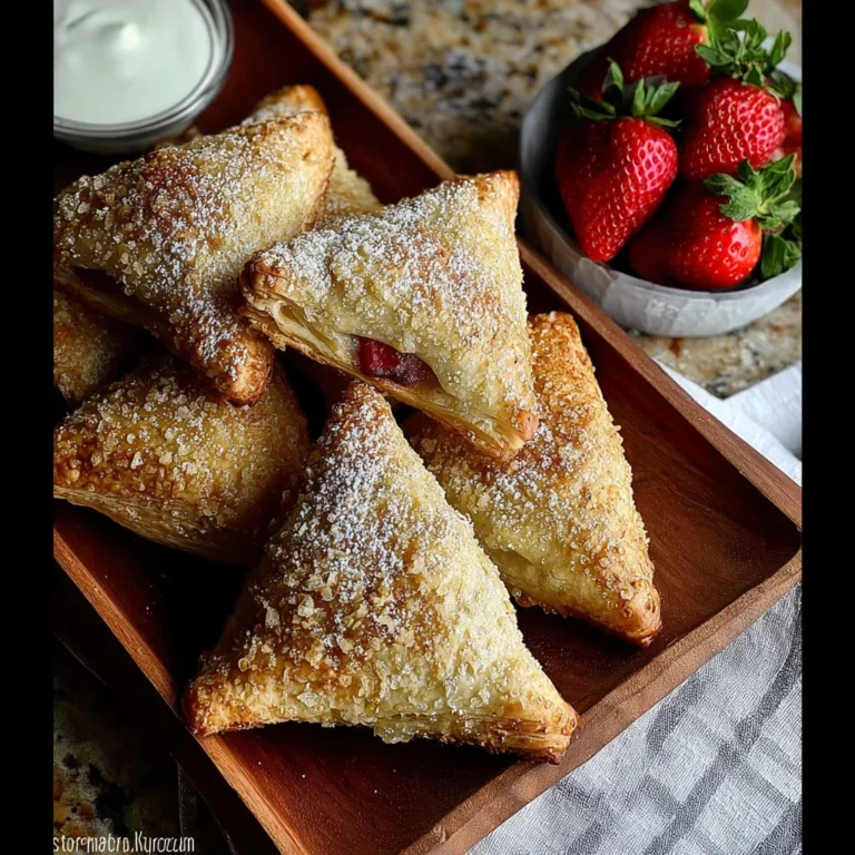Strawberry Rhubarb Turnovers Recipe