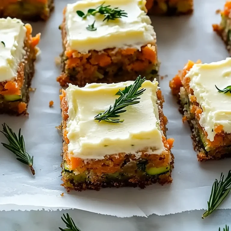 Spiced Ginger Carrot and Zucchini Bars Recipe