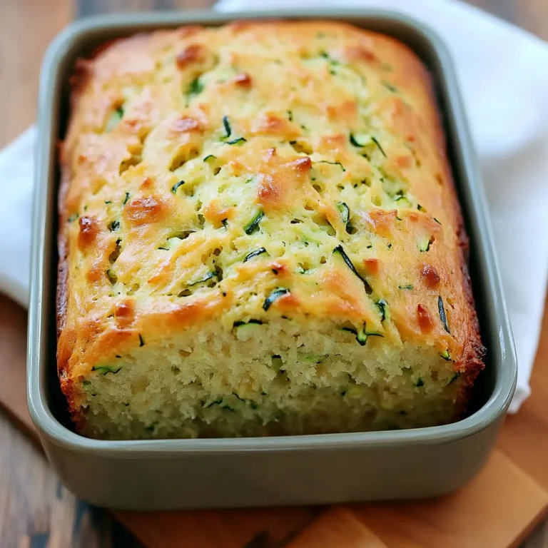 Green Onion Zucchini Cheddar Quick Bread Recipe
