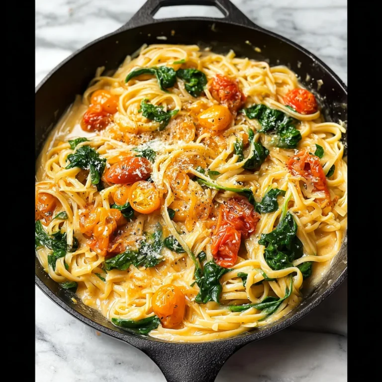 Fresh Spinach and Tomato Pasta Recipe
