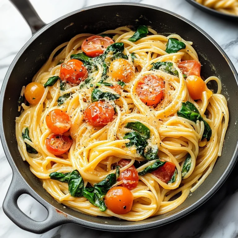 Fresh Spinach and Tomato Pasta Recipe