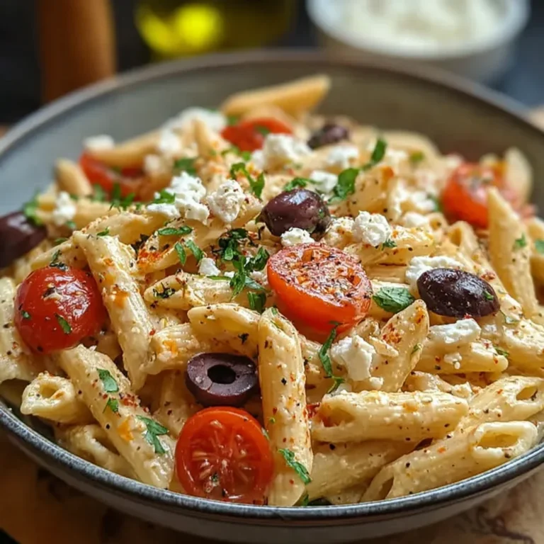 Greek Pasta With Feta and Olives Quick Recipe