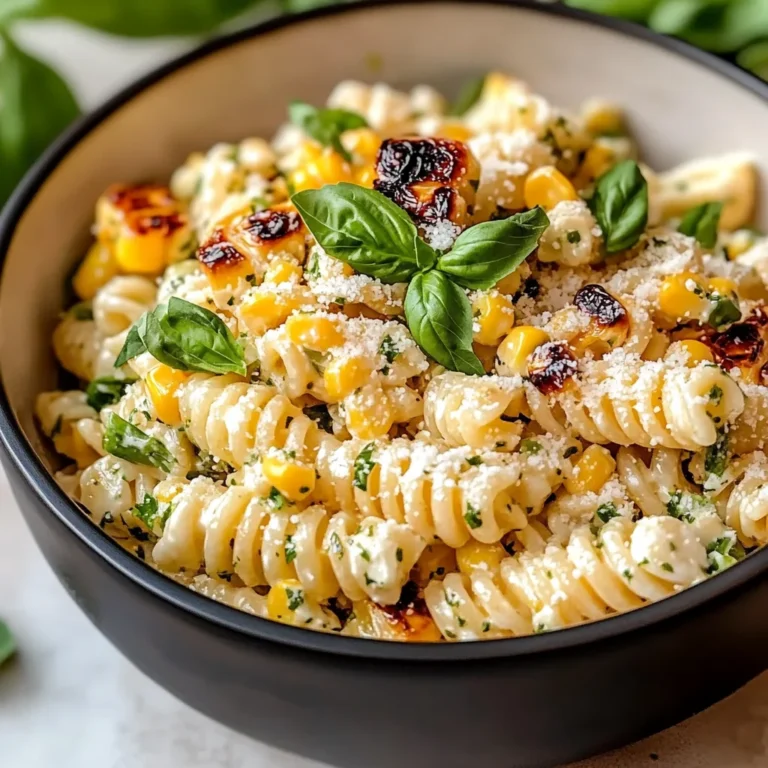 Creamy Street Corn Pasta Salad Recipe