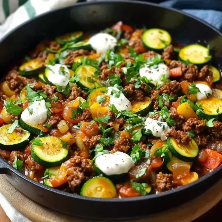 Zucchini and Ground Beef Skillet Easy Recipe