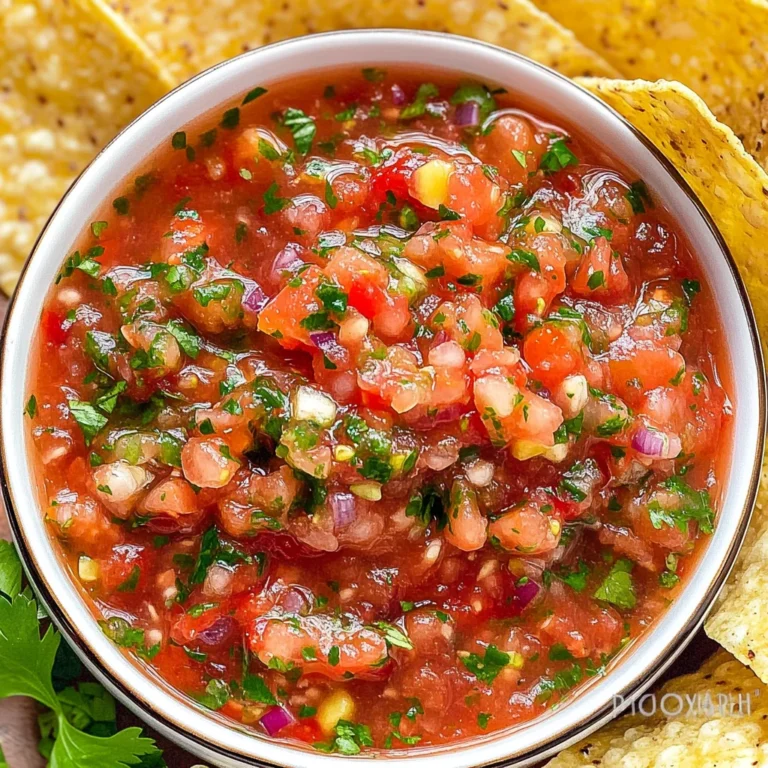 Fresh Salsa Recipe (5 Minutes) Easy