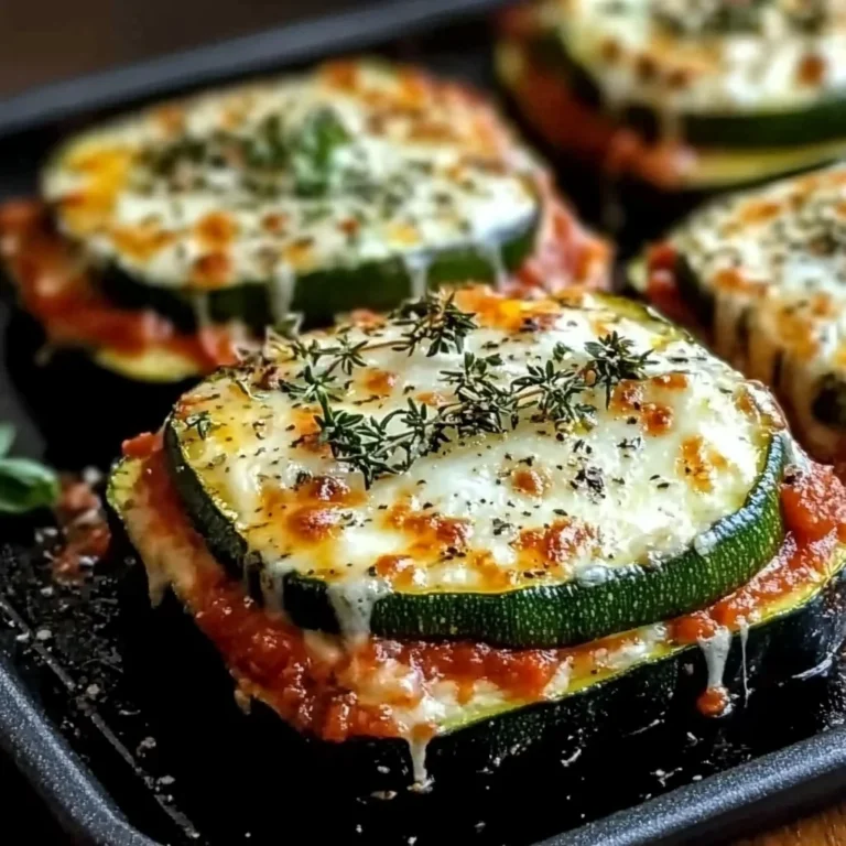 Layered Zucchini Ricotta Melts with Marinara Recipe