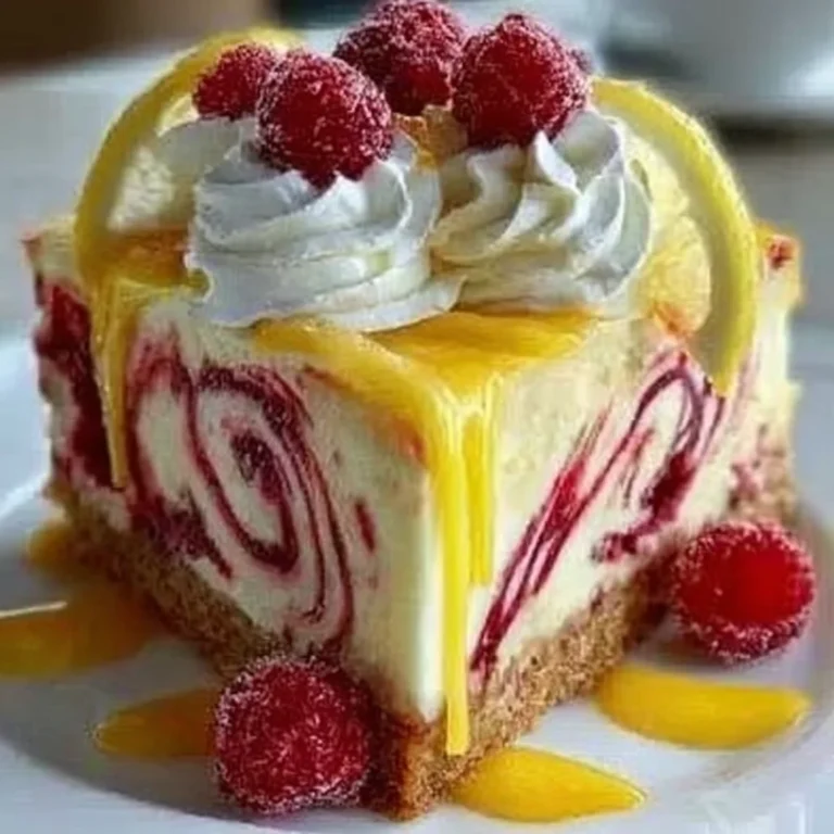 Lemon Raspberry Swirl Cheesecake – Best Recipe