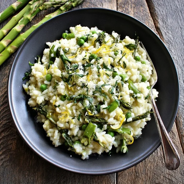 Lemon Risotto with Peas and Asparagus Recipe