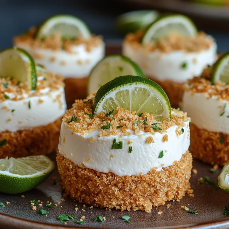 Heavenly No-Bake Mini Key Lime Pies Recipe
