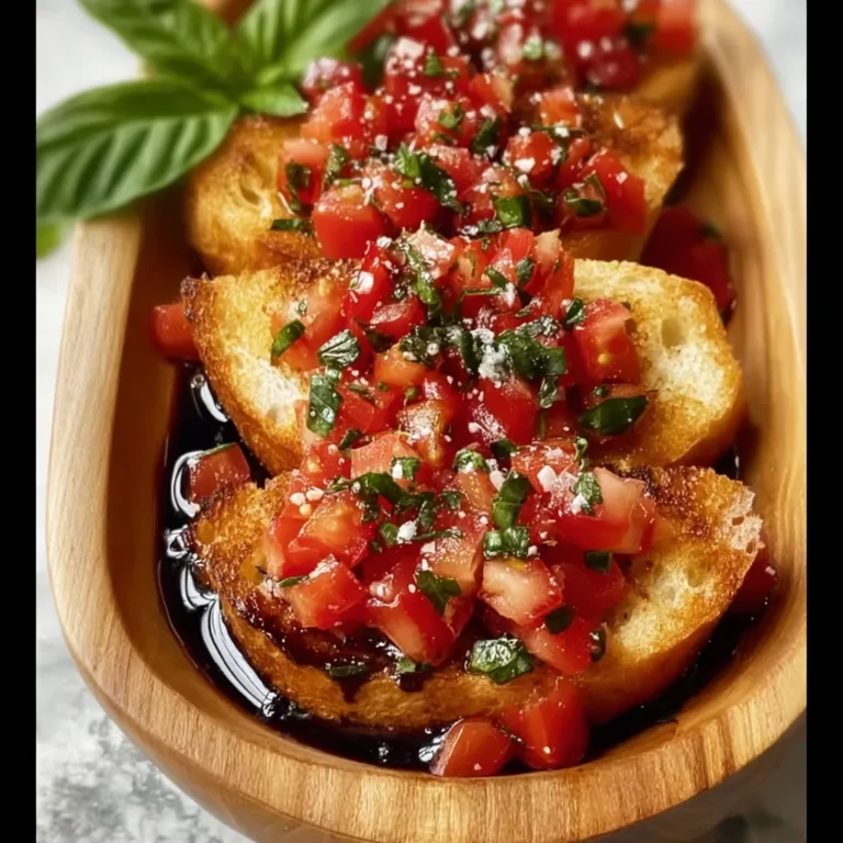 Juicy Bruschetta With Balsamic Glaze Recipe