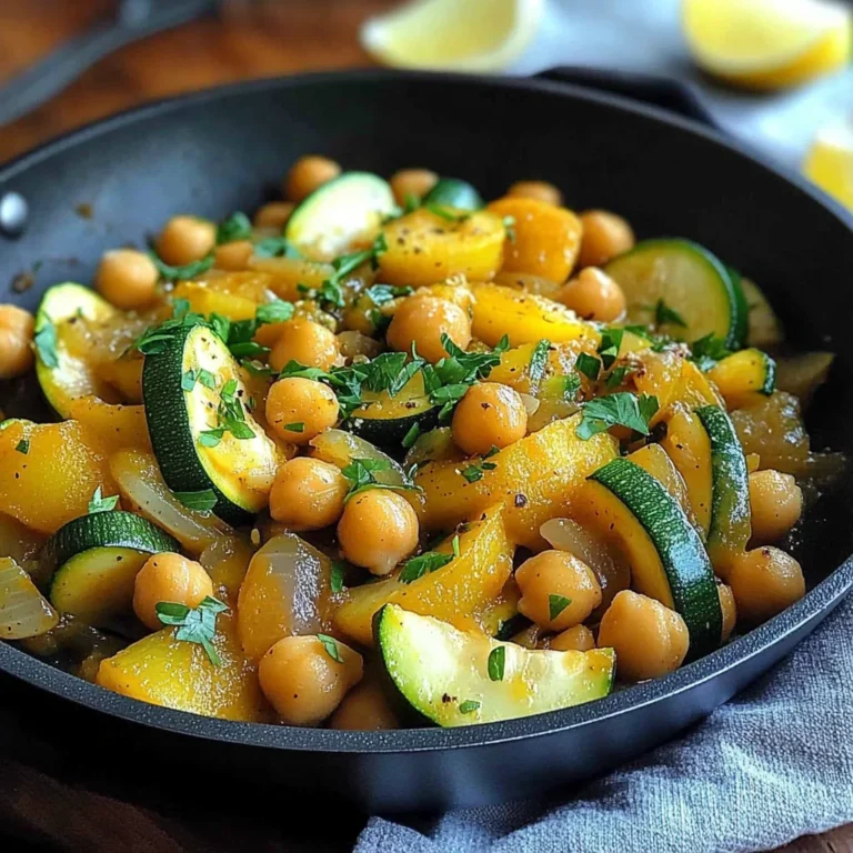 Zucchini Chickpea Skillet Dinner Recipe