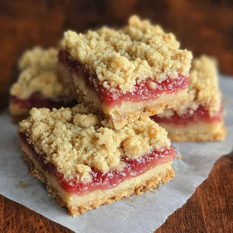Rhubarb Crumble Squares Recipe