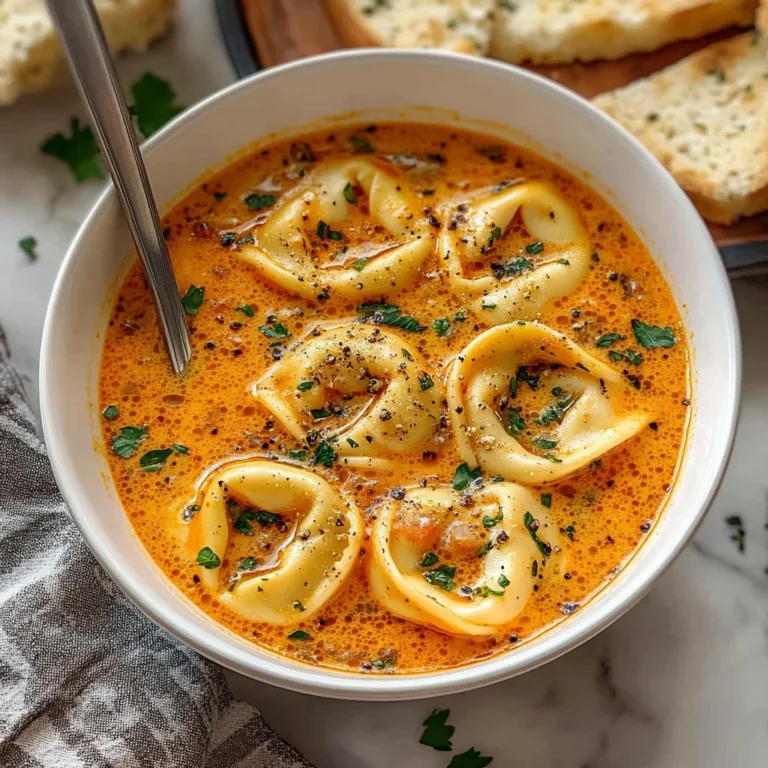 Cheesy Tomato Tortellini Soup Recipe
