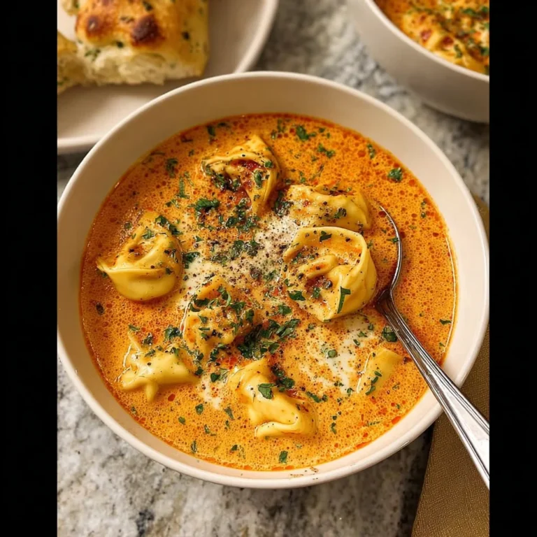 Cheesy Tomato Tortellini Soup Recipe