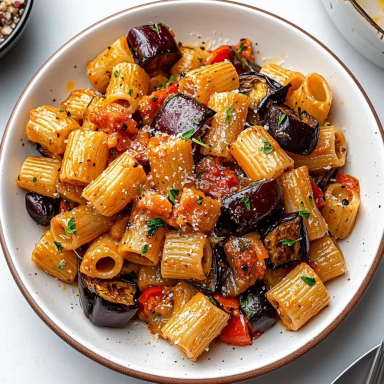 Eggplant and Fresh Tomato Pasta Recipe