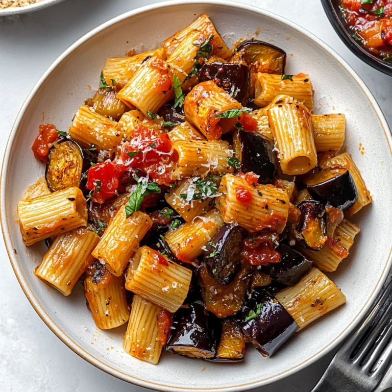 Eggplant and Fresh Tomato Pasta Recipe